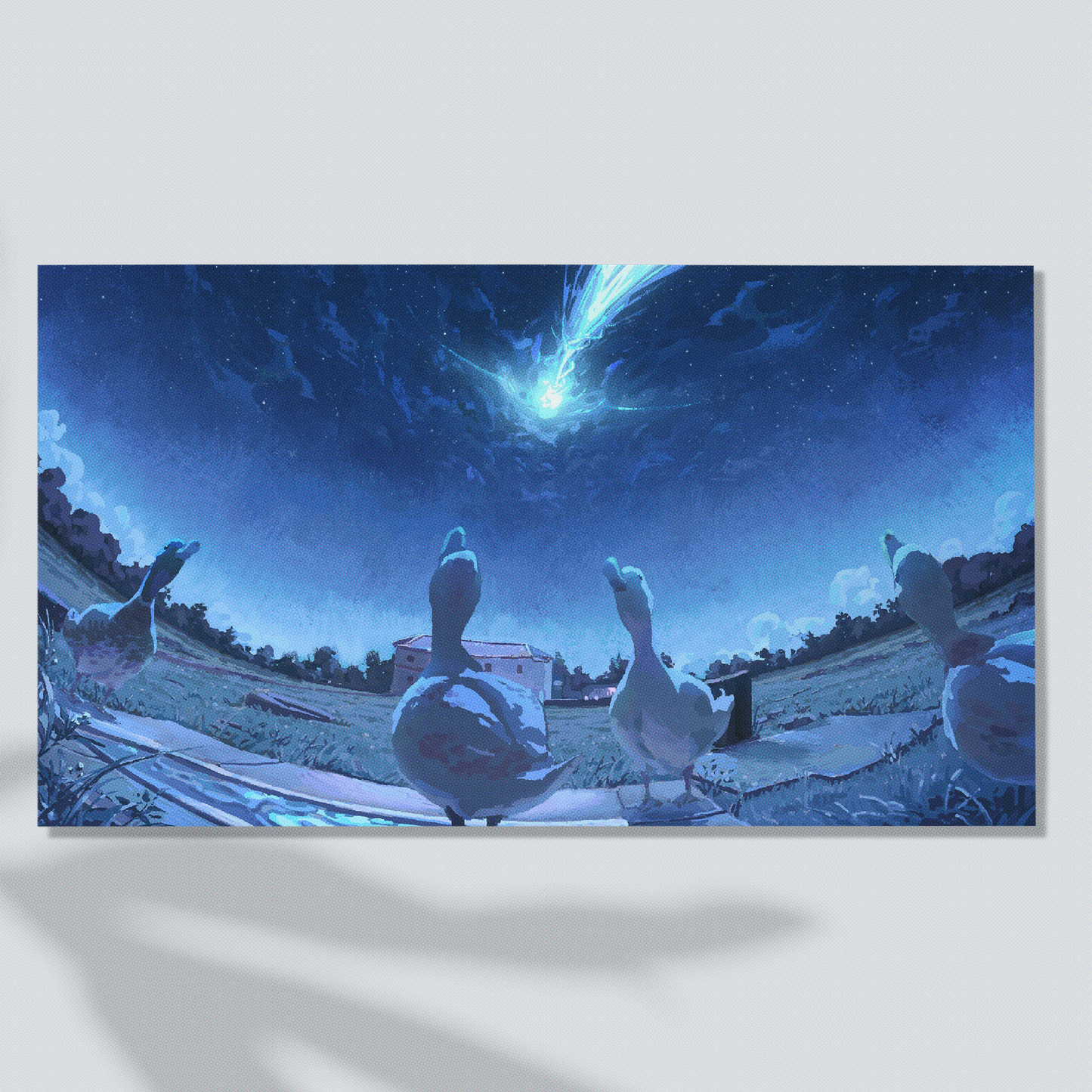 "Have you ever witnessed anything like this before?" Meteor duck print
