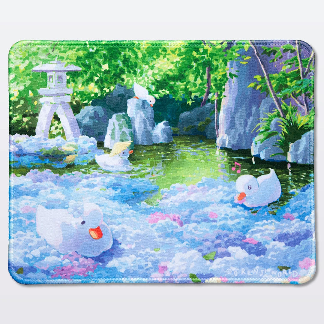 Ducks & Hydrangea Deskmat