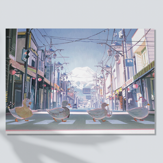 8am Honcho Street, Fujiyoshida 🌸
