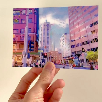 Disappearing Duck Series II - "Duck it the City!! " Mini Lenticular Card