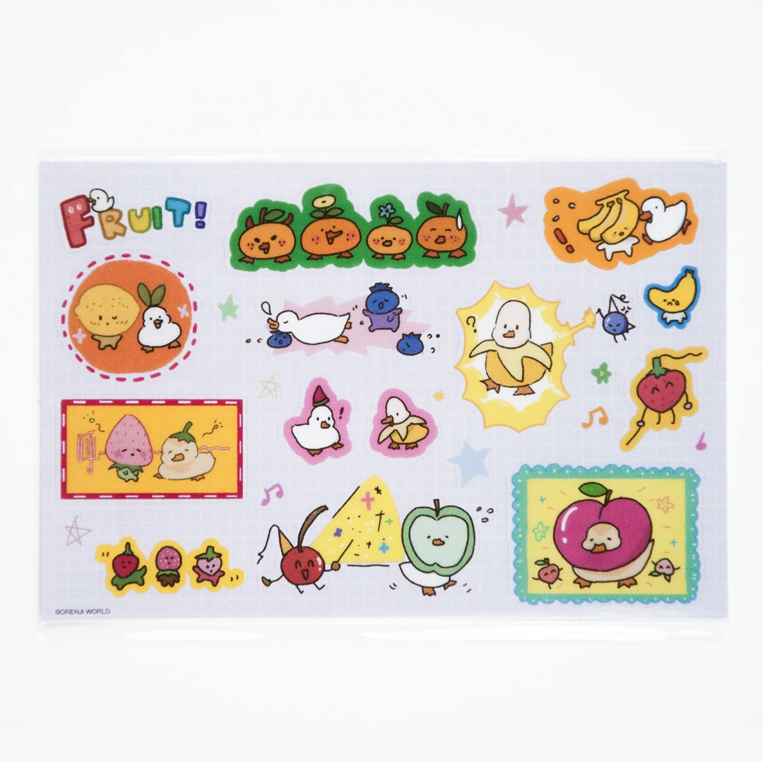 Duck Stickers - Fruit