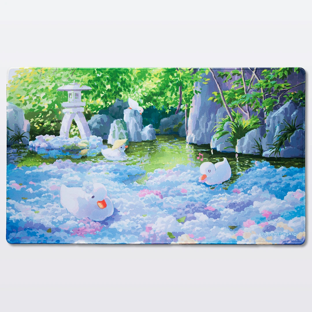Ducks & Hydrangea Deskmat