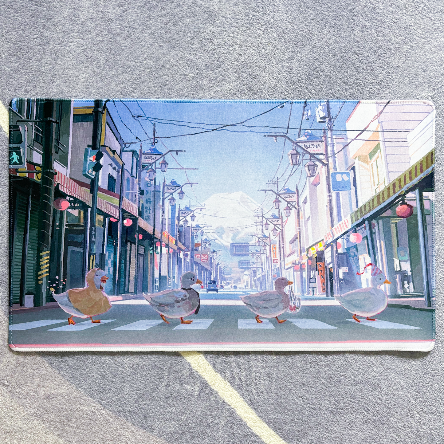 8am Honcho Street, Fujiyoshida 🌸 Deskmat