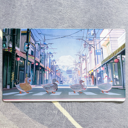 8am Honcho Street, Fujiyoshida 🌸 Deskmat