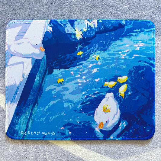 Ducks in pond Mouse pad