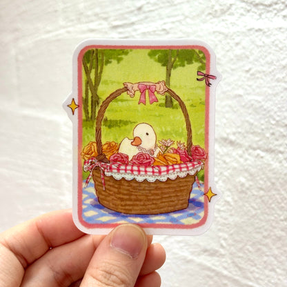 Duck Stickers - picnic time!