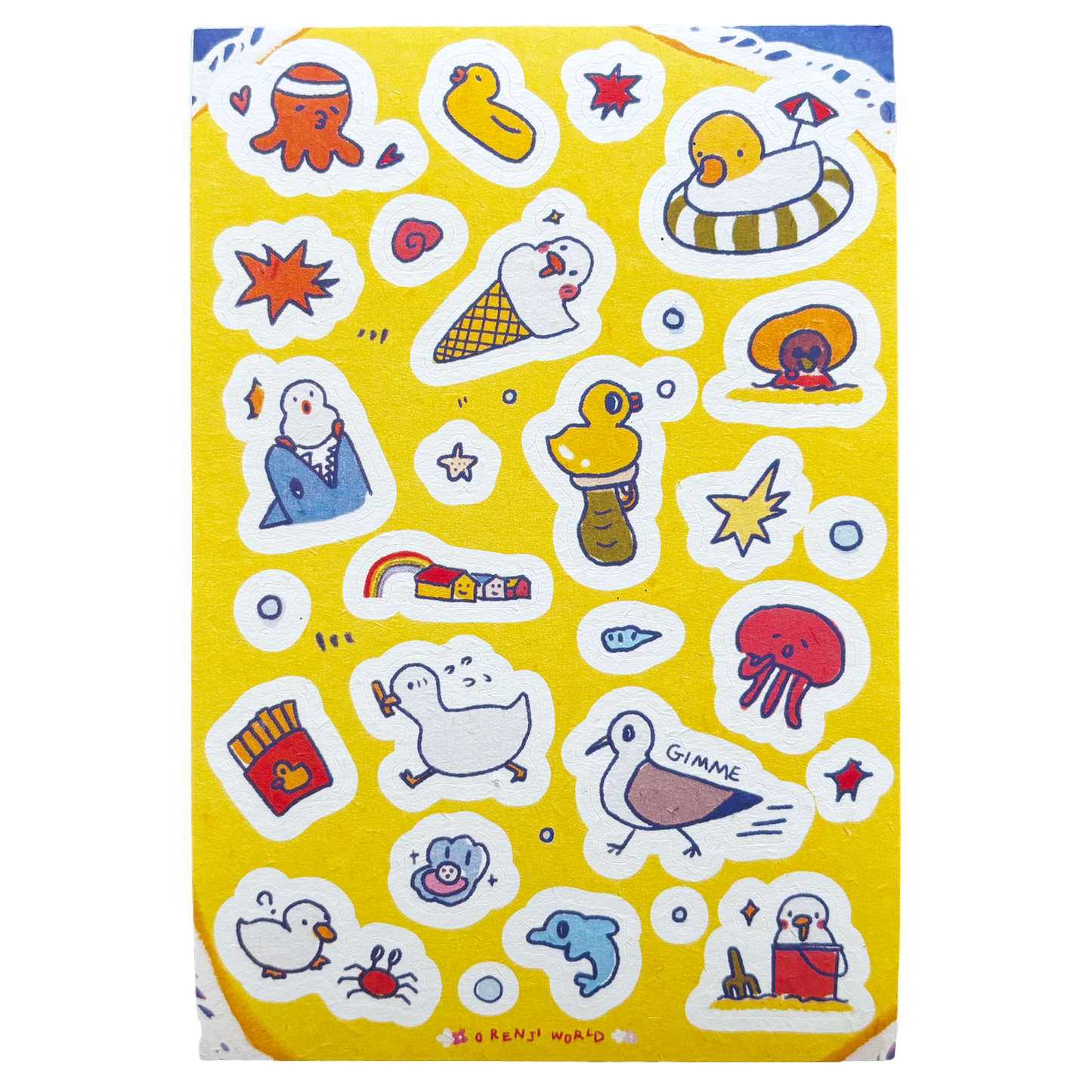 Duck Sticker - Beach Time!