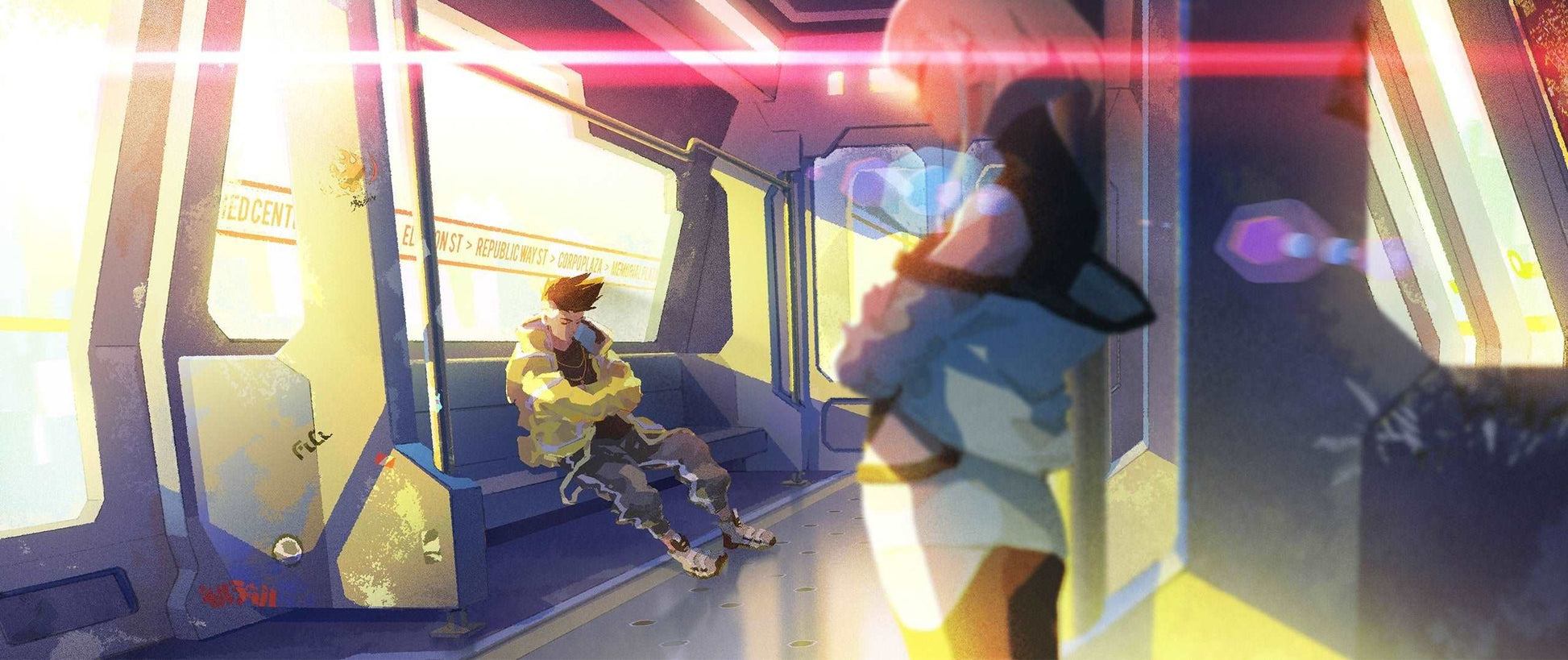 Cyberpunk: Edgerunners 01 train